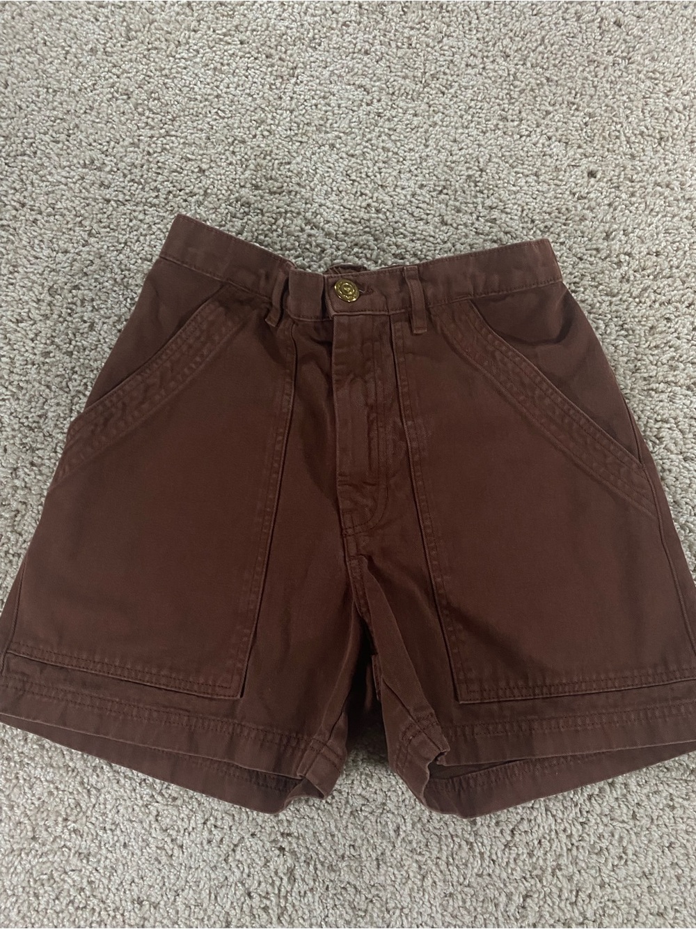 Big Bud Press Work Pants Brown Shorts XS